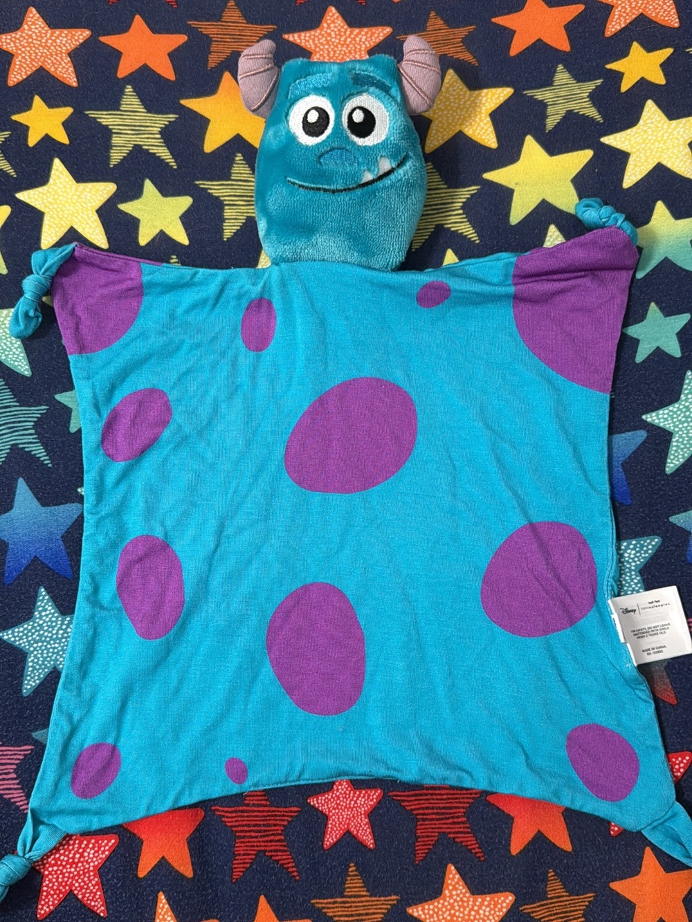 Disney Pixar Sulley Blue & Purple Plush Lovey